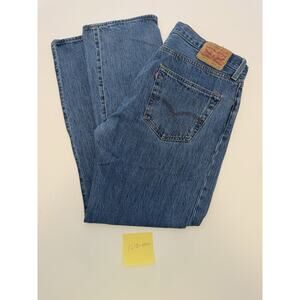 Levi's 501 Men's Denim Jeans 36x32 Button Fly Medium Wash Straight 100% Cotton